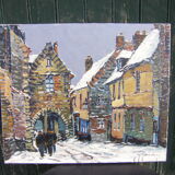 Painting "village scene"