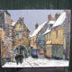 Painting "village scene"