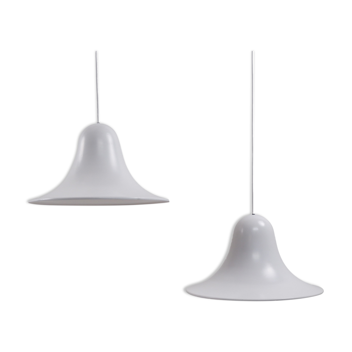 Set of 2 Pantop pendants by Verner Panton, 1980s