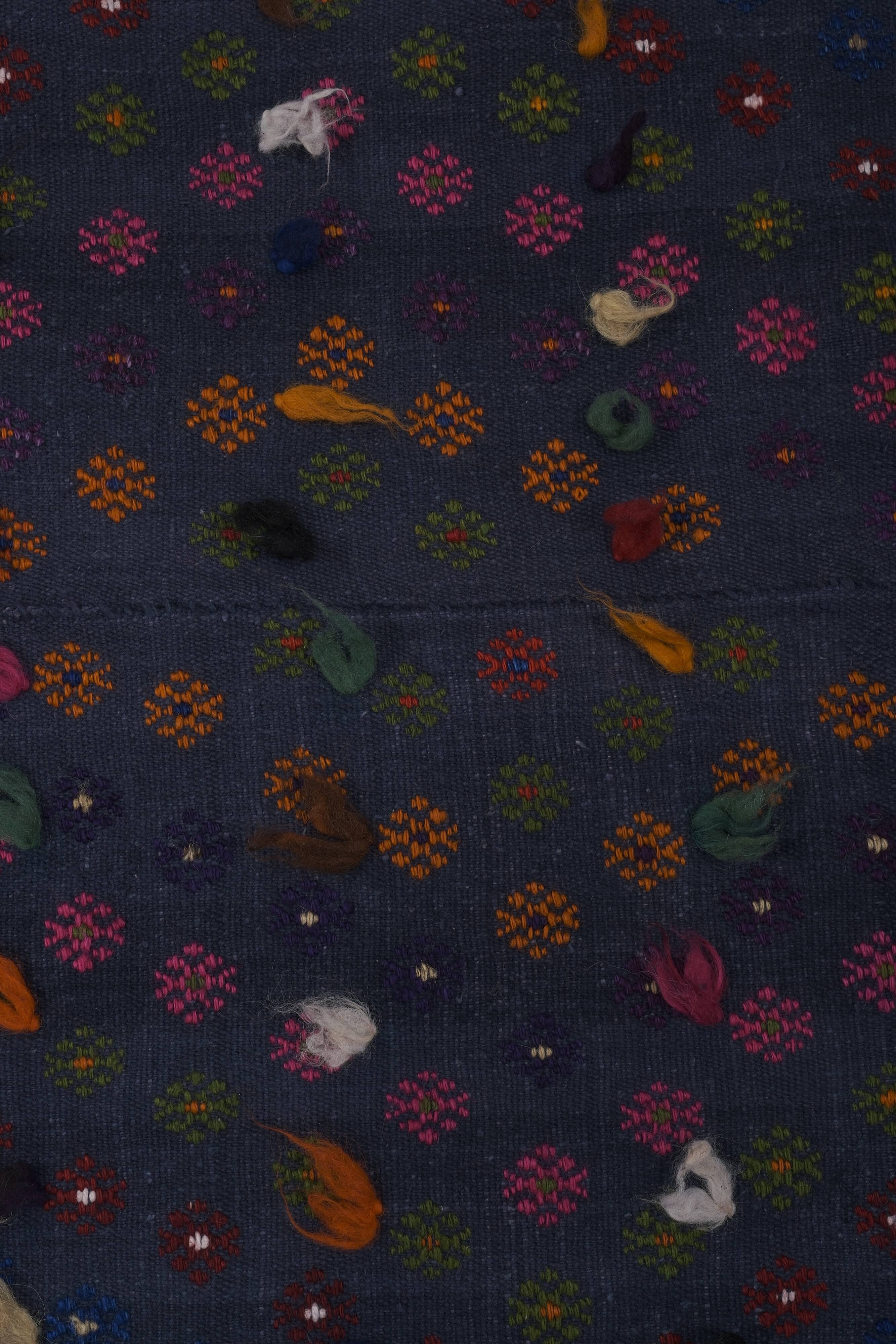 Tapis vintage turc de oushak tissé à la main 203x300 cm
