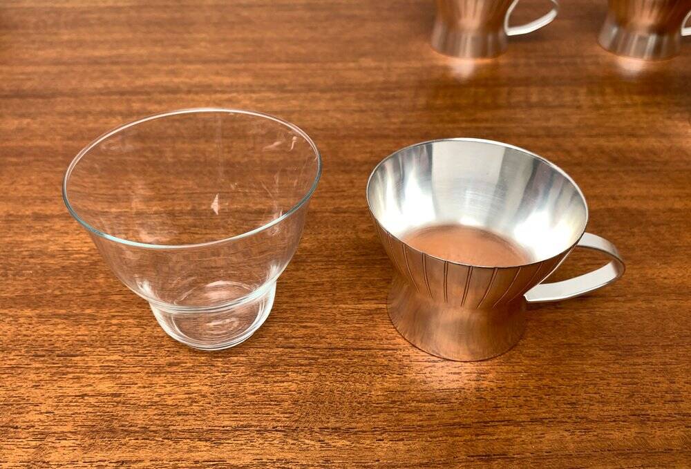 Mid-century German tea glasses by WMF, 1960s, set of 6.