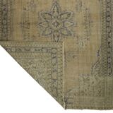 One-of-a-kind turkish handwoven vintage rug - rustic vintage charm 287x 203 cm