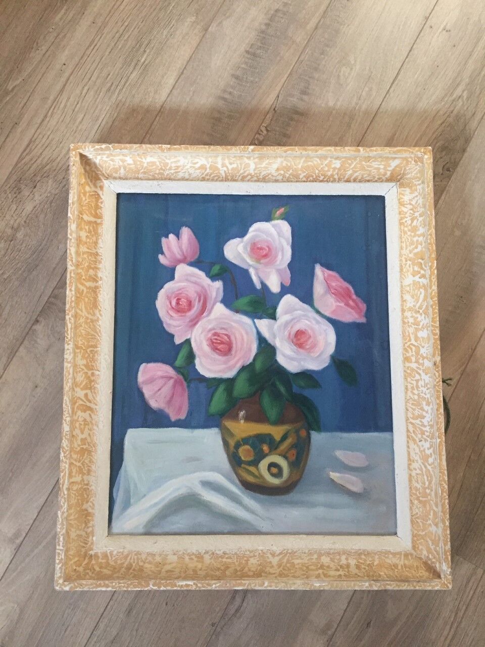 Still life painting with flowers years 30/40