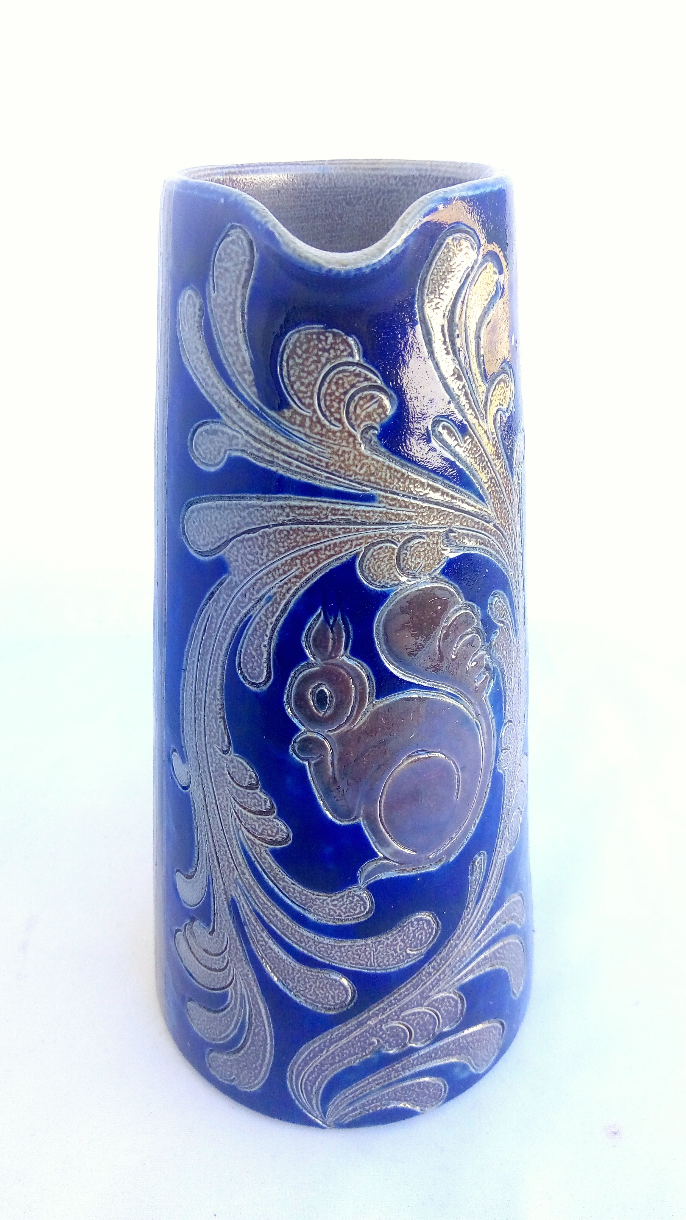 Alsace sandstone pitcher with squirrel