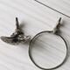 Vintage silver metal wall mounted soap dish and towel holder set