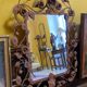 Iron mirror floral decoration 57x80cm