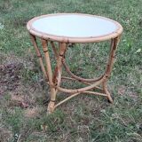 Table basse rotin - vintage