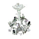 Lustre métal peint et porcelaine