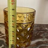Faceted amber glasses Pernod by 5