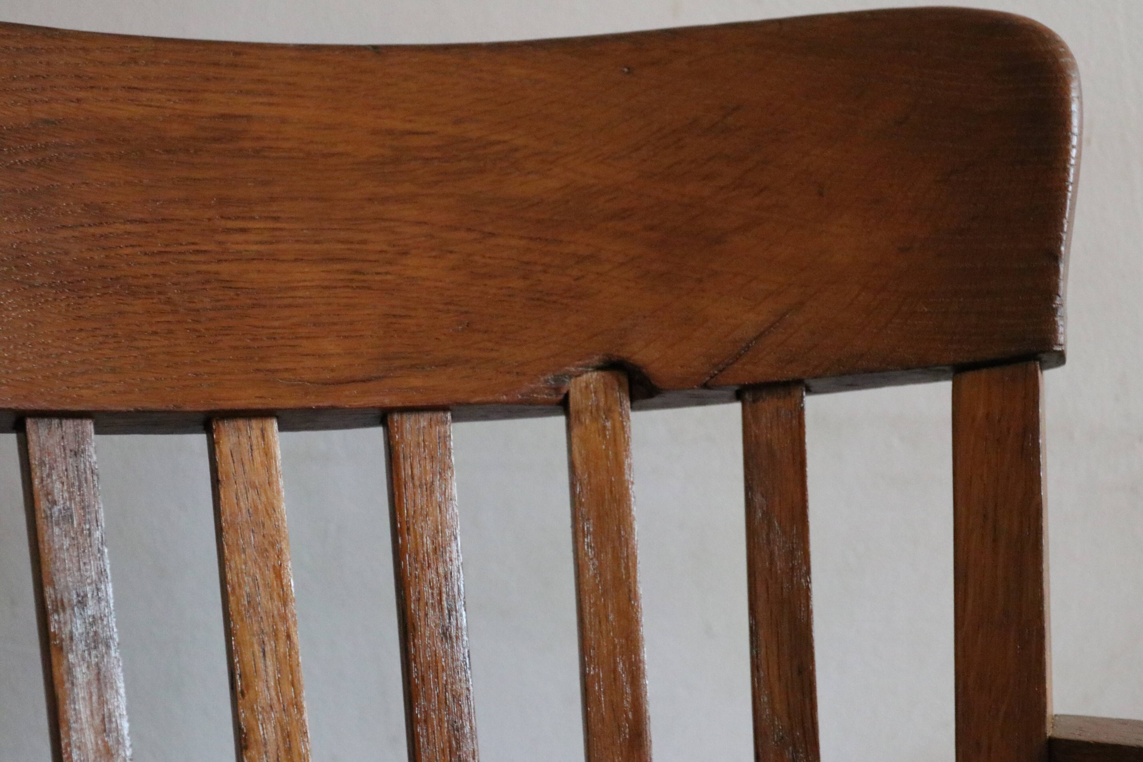 Office chair made of natural wood