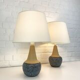 Pair of Einar Johansen ceramic table lamps, Soholm, Denmark, 1960s