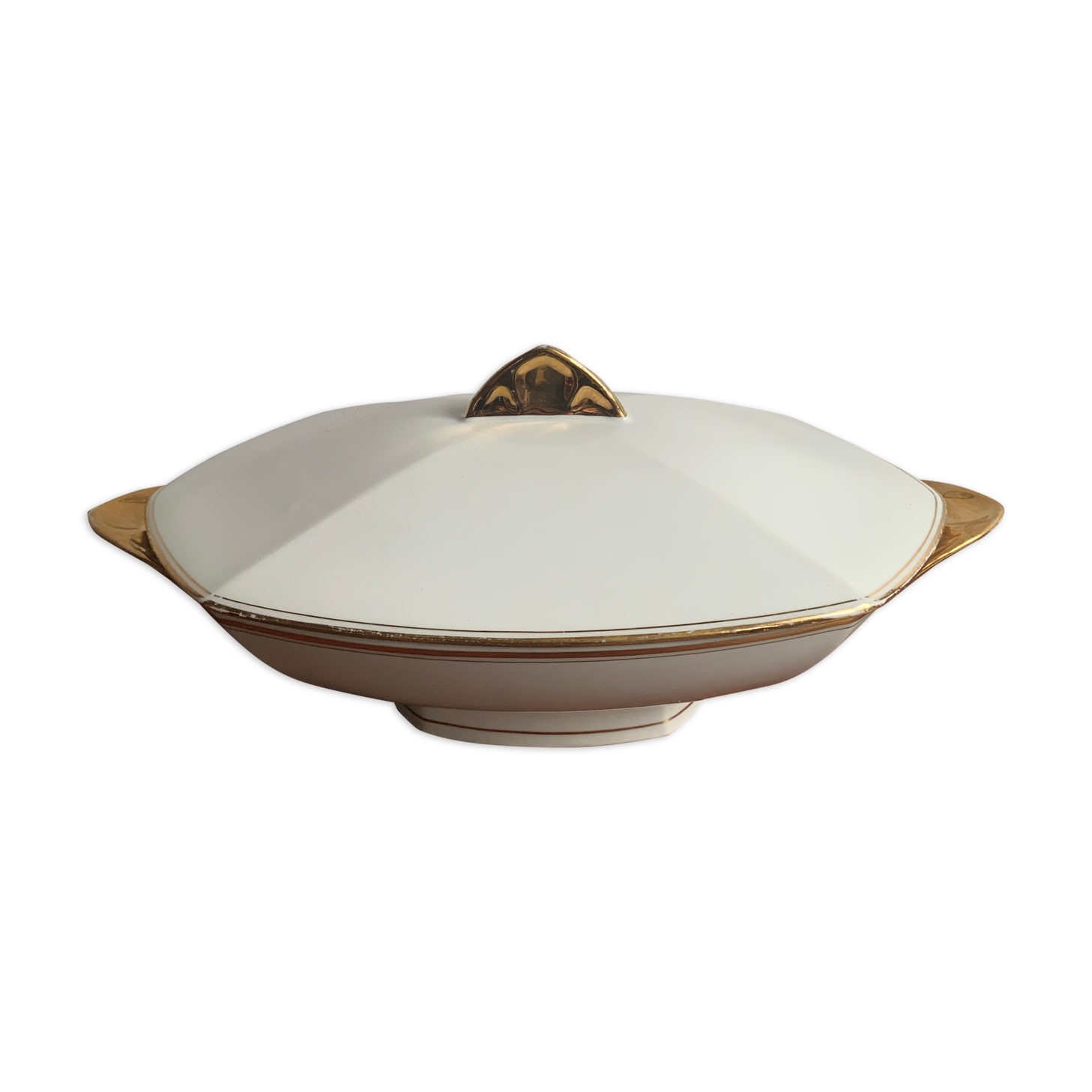 Vintage porcelain soup