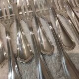 12 silver-plated cake forks by Christofle Spatours