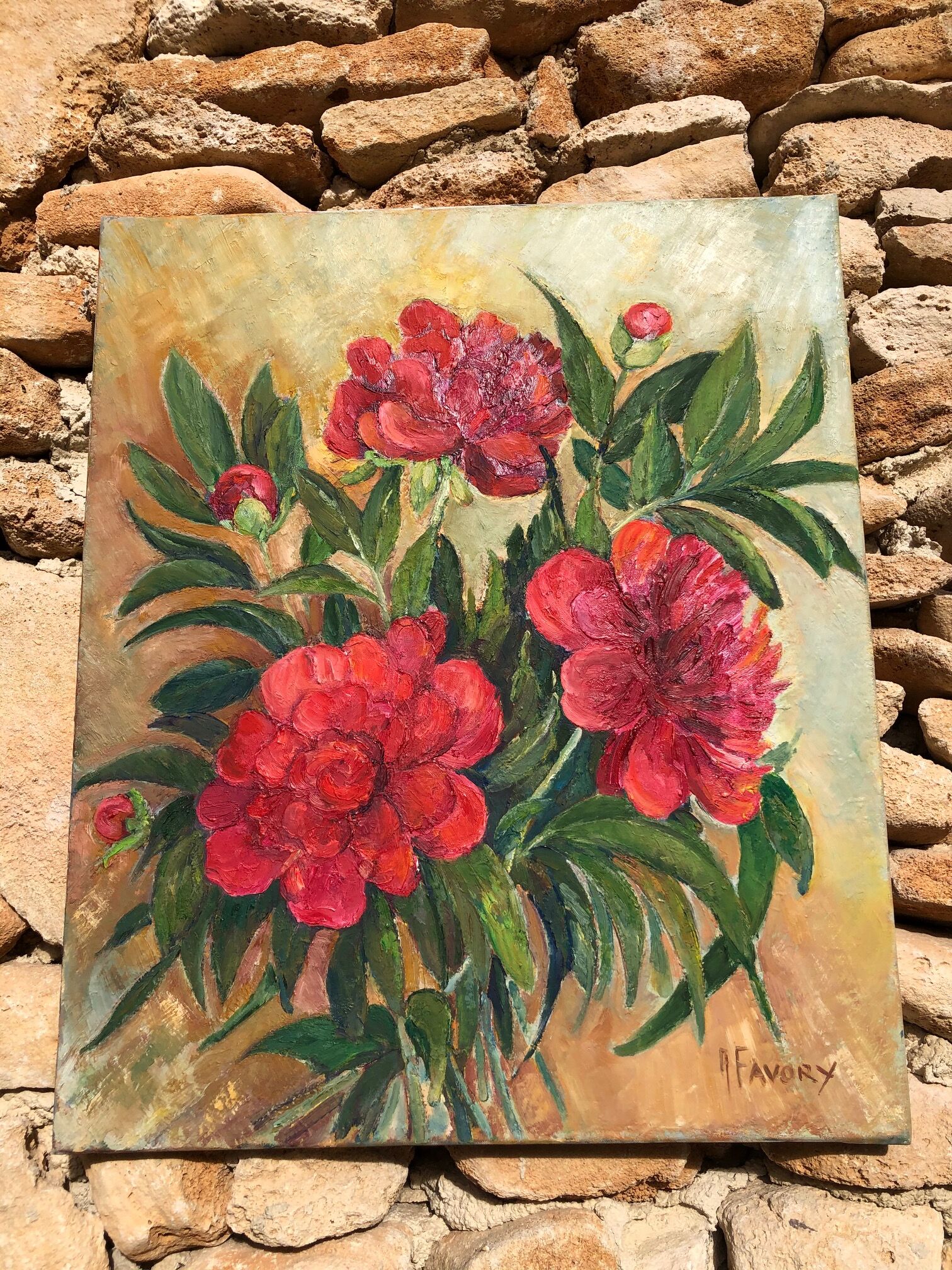 Toile bouquet de fleurs