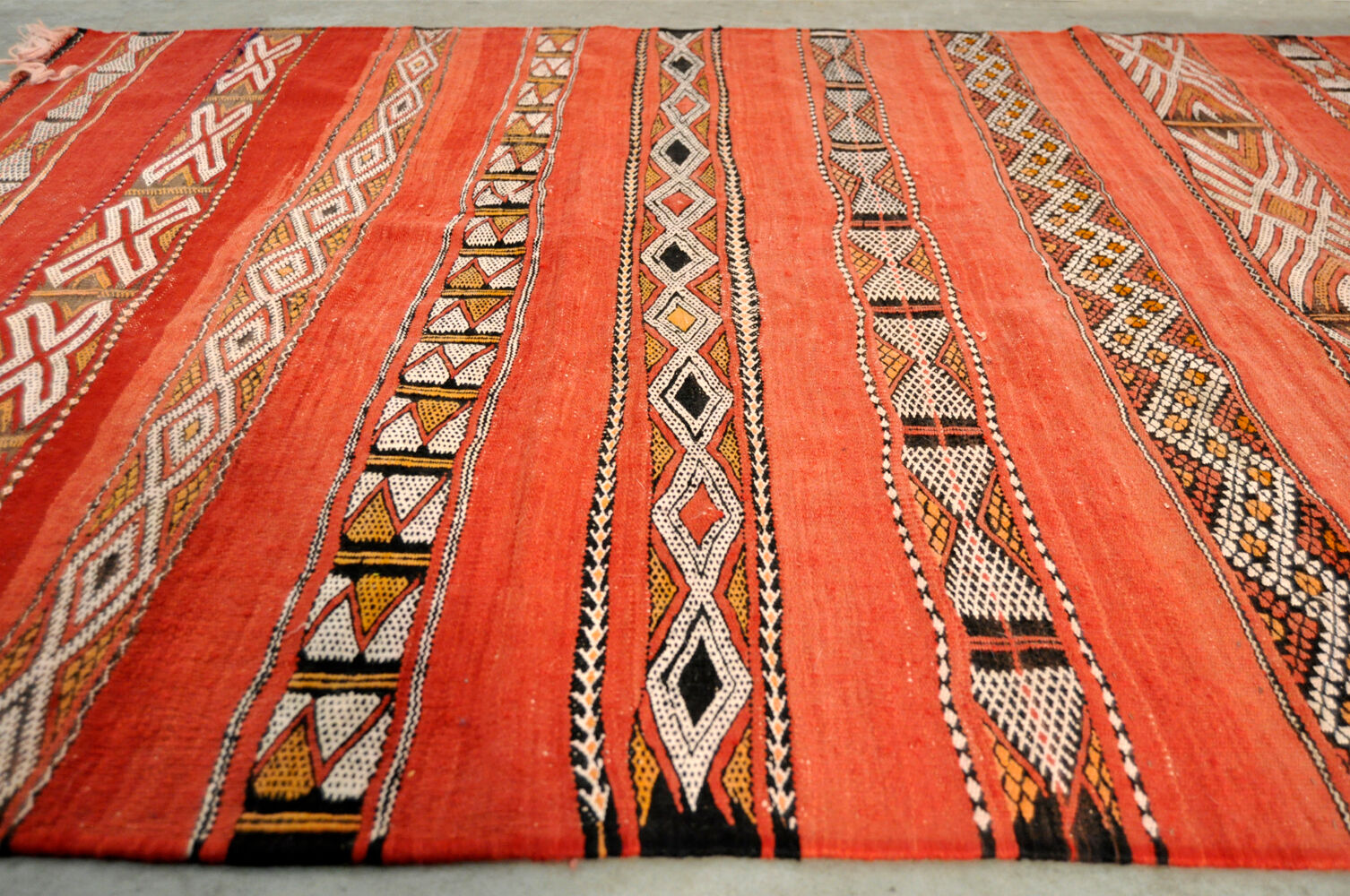 Hand-knotted rug from Morocco, 1980s  270x142cm