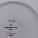 Assiette de collection en Porcelaine de Limoges bleu de four