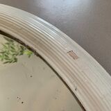 Old oval and beveled mirror 51x66cm