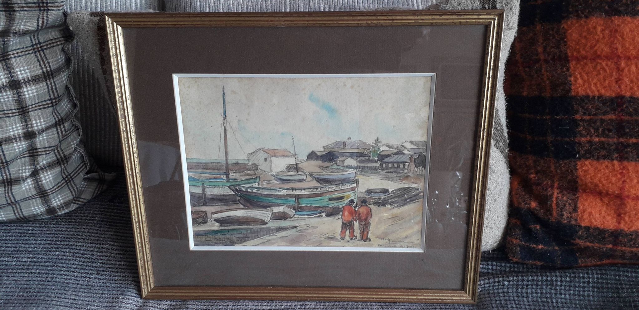 Old painting by the painter Robert Laroche