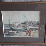 Old painting by the painter Robert Laroche