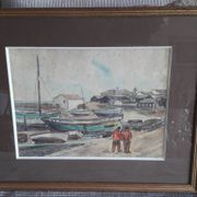 Old painting by the painter Robert Laroche