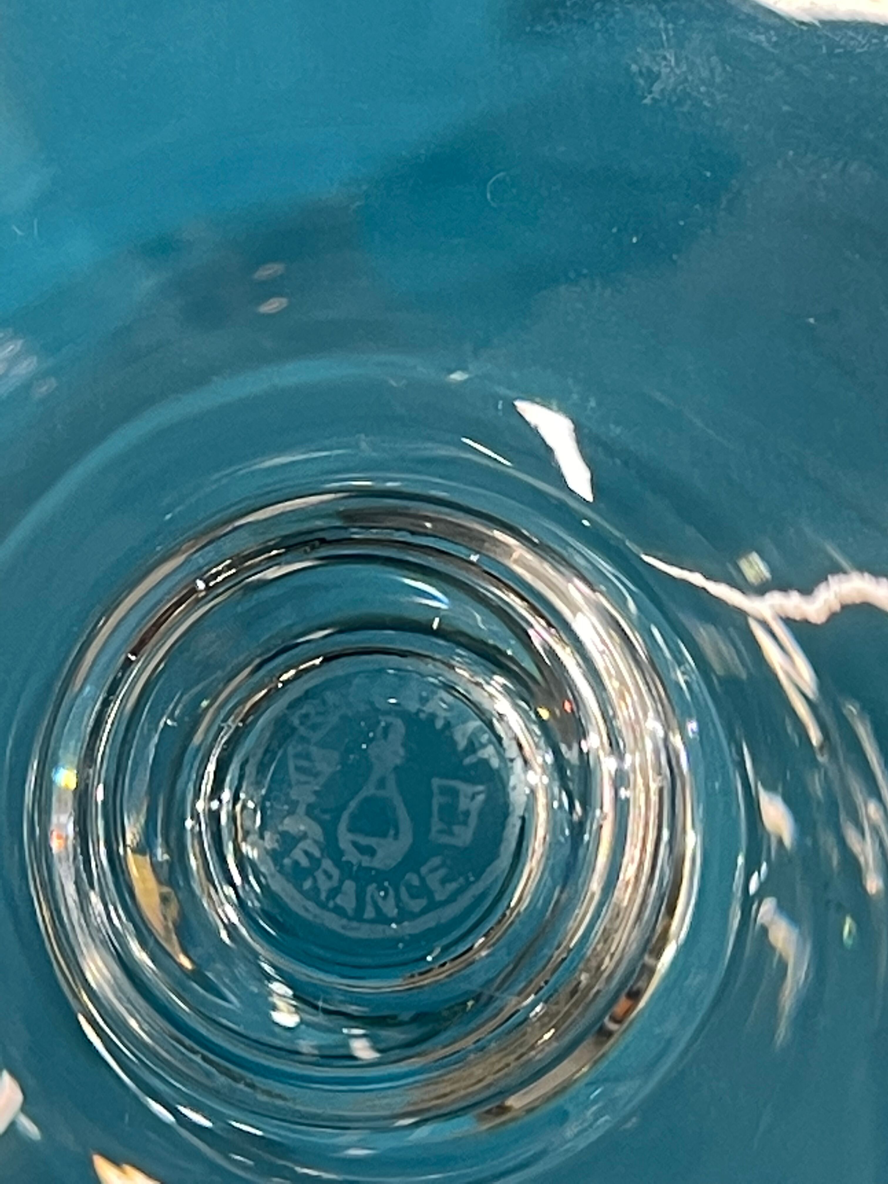 2 Napoleon baccarat glasses, original box