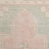 3x10 pale red antique vintage runner rug,90x299cm