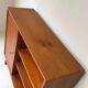 Vintage wooden cabinet with shelves and 1 door