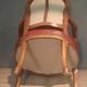 Louis XV period armchair covered in leather.