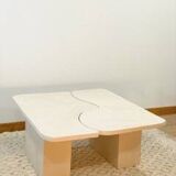 Table basse en béton - Beige - Longueur 100 cm - Terra n°4