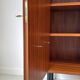Vintage wooden cabinet with shelves and 1 door