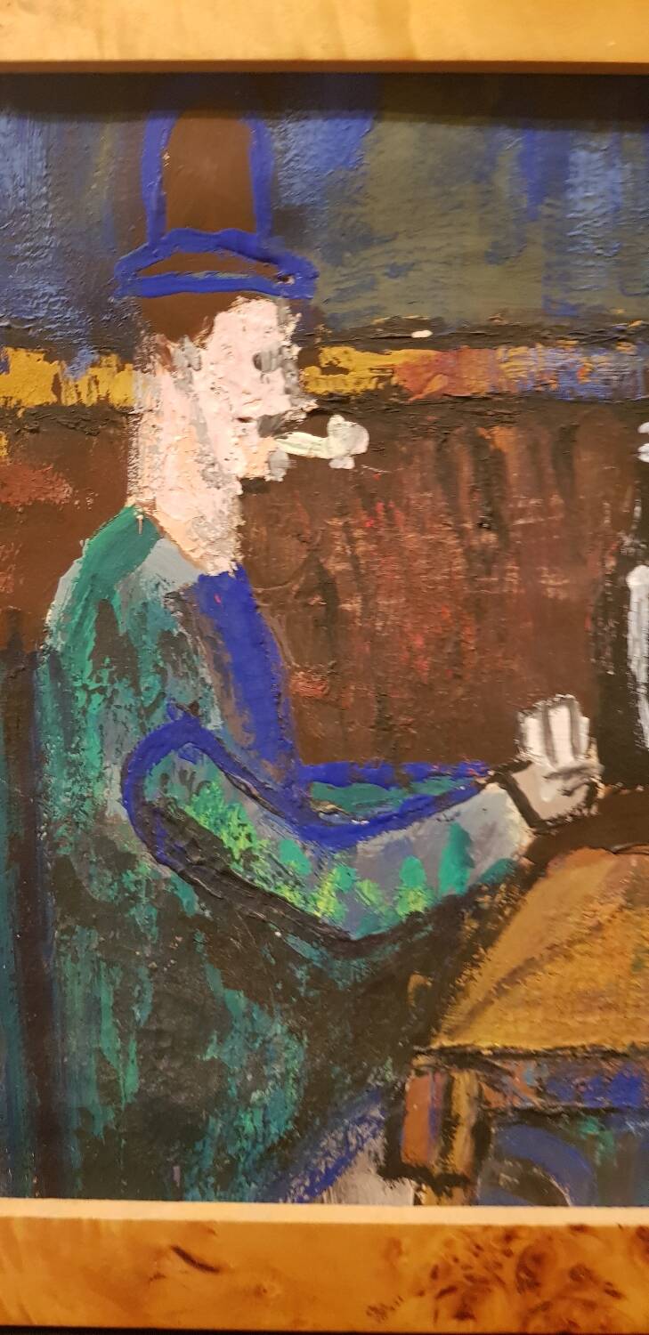 Acrylic on cardboard “The Card Players” by Paul Cézanne.