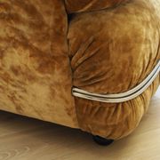 Velour armchair, Italian design, 1970s, production: Italy