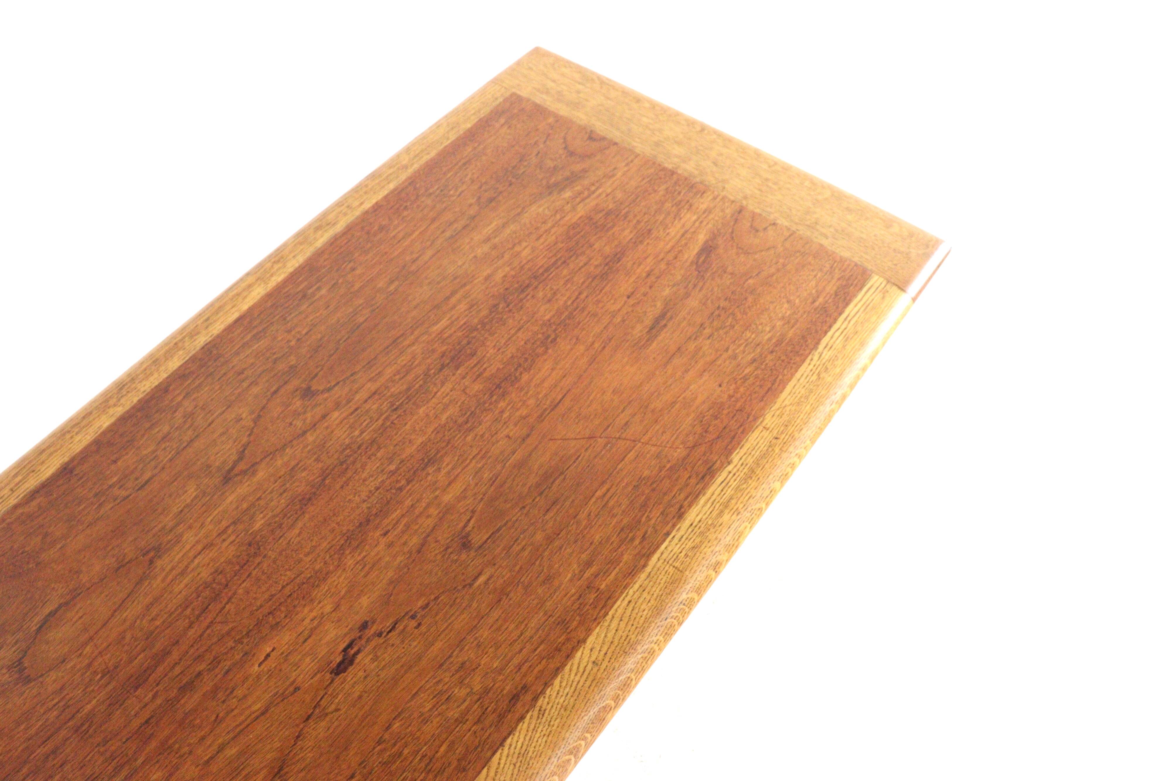 Teak with oak coffee table - mid century modern - vintage