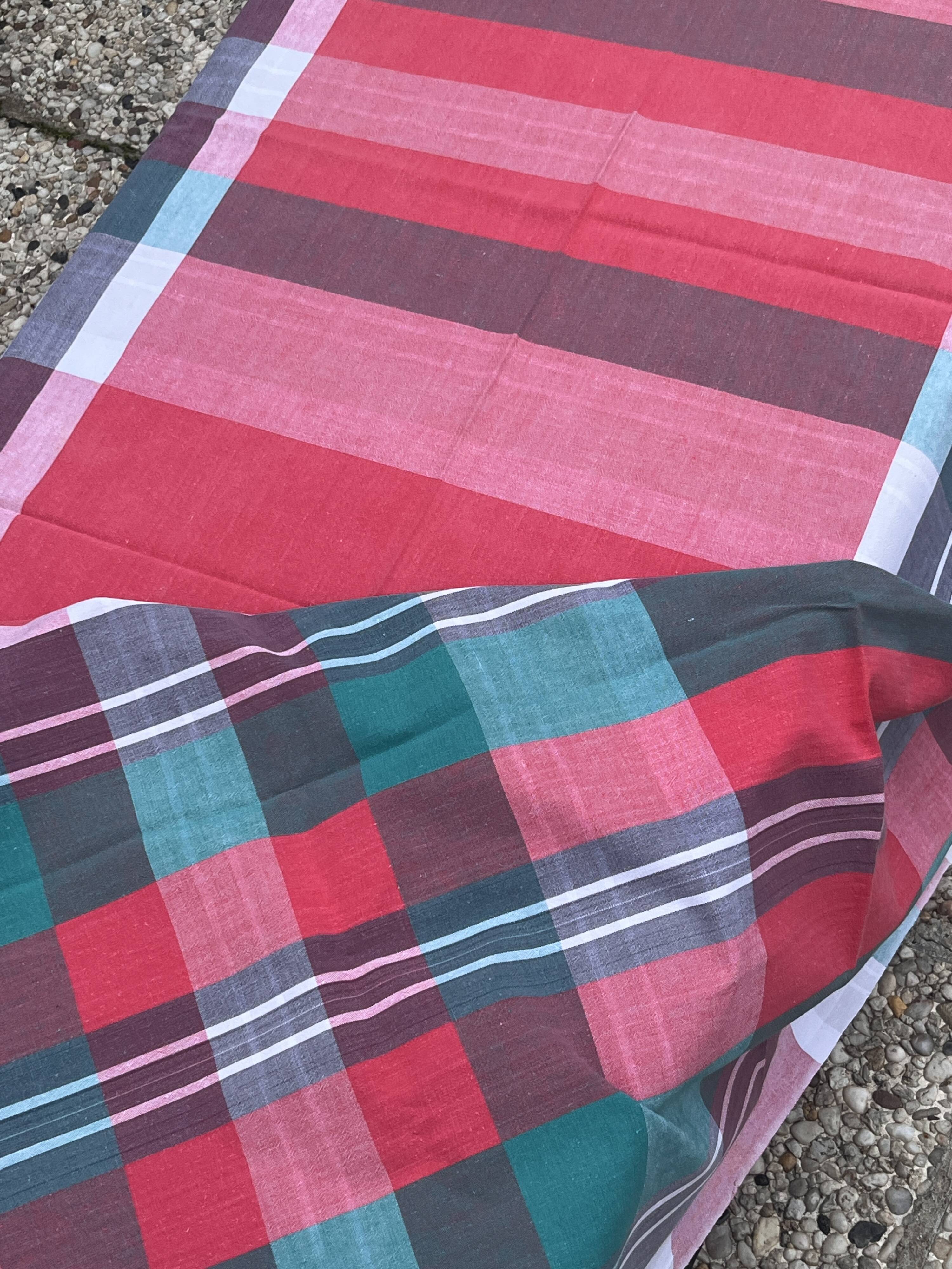 Vintage red tablecloth