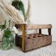 Locker- Old screen-printed wooden bottle holder