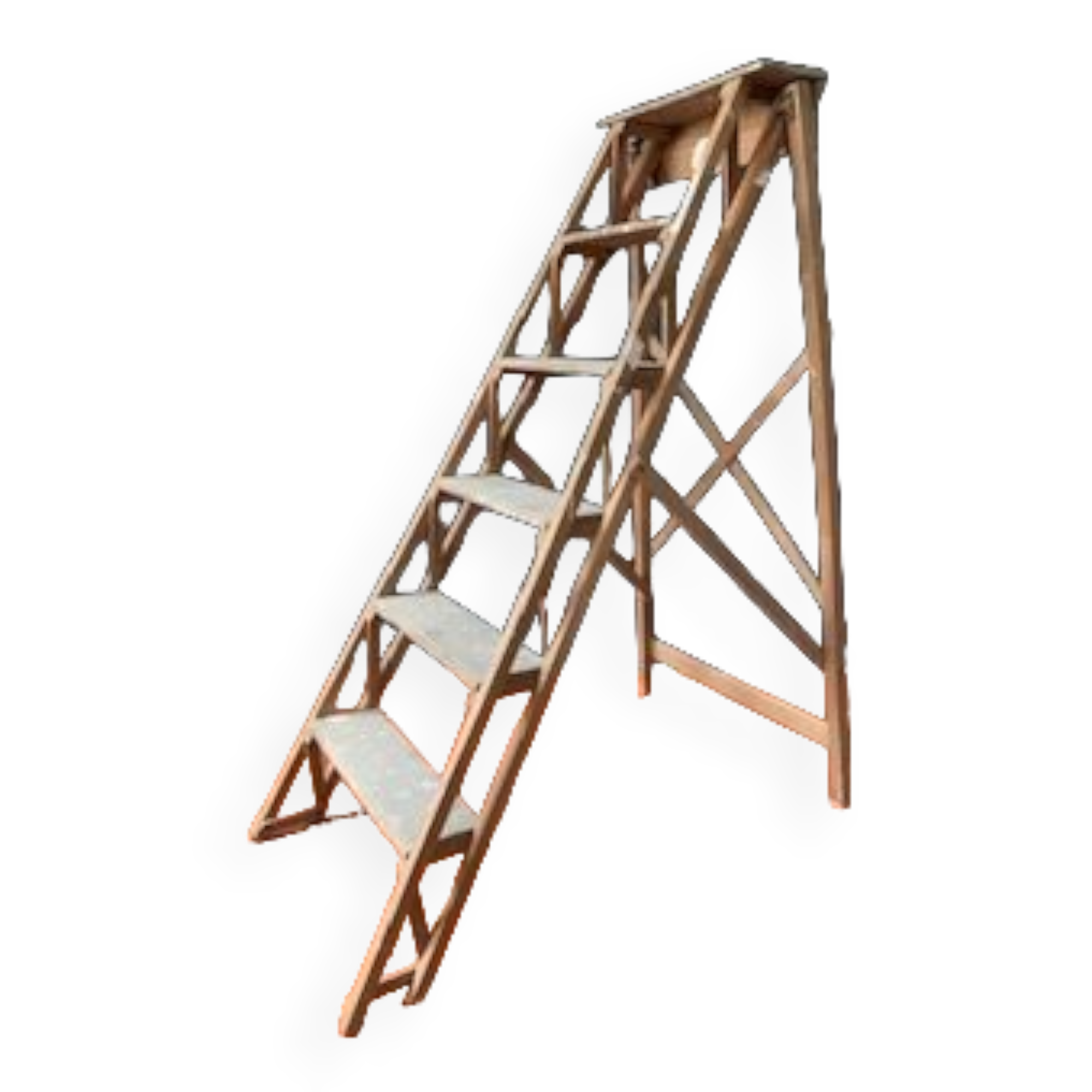 Escabeau de peintre en bois ancien