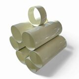 Space Age newspaper stand / magazine holder / model 6635 in white by Opal Germany / mid-century 70s