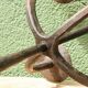 Brutalist wrought iron candle holder, Marolles workshops