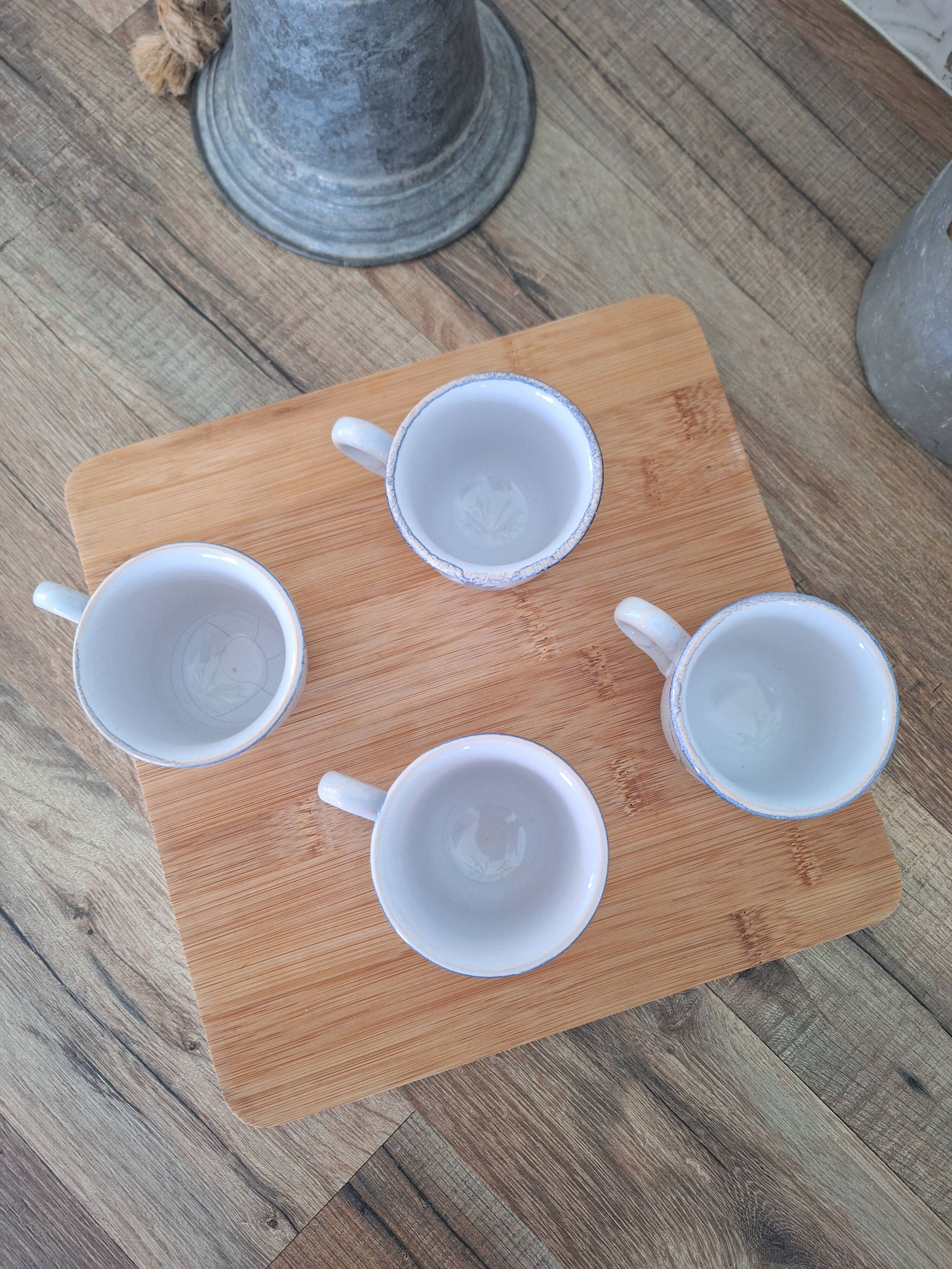 Tasse à café bleu Niderviller 1970 - 1980