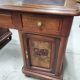 Art deco 4-door, 3-drawer, double-sided, 1930s flat desk