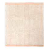 8x10 Pale Orange Beige Handmade Vintage Oushak Rug