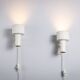 Pair of adjustable wall lamps designed by Per Sundstedt for Kosta Lampan
