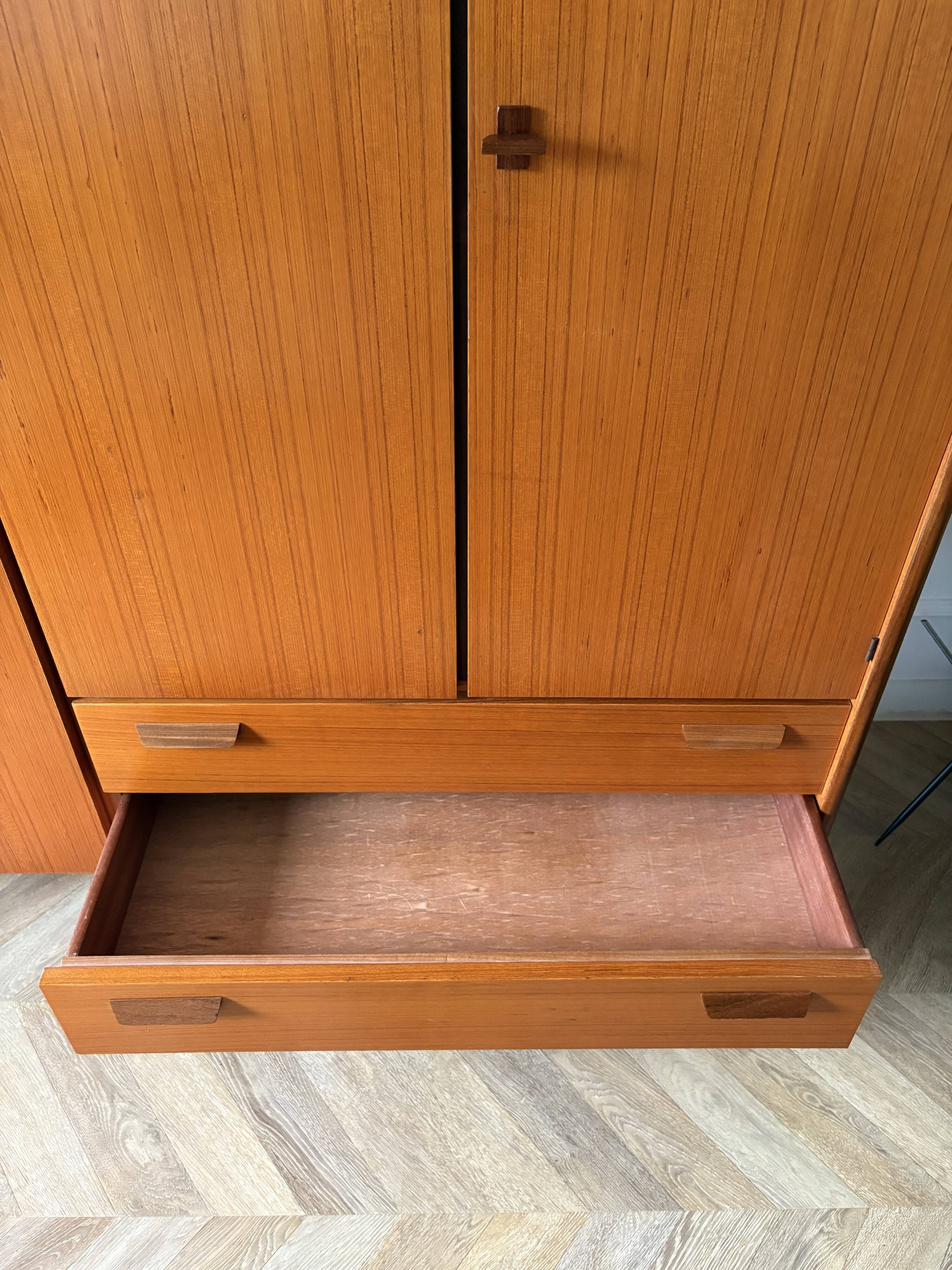 Vintage Scandinavian teak wardrobe