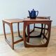 Vintage teak nesting tables Sunelm English design 1960s
