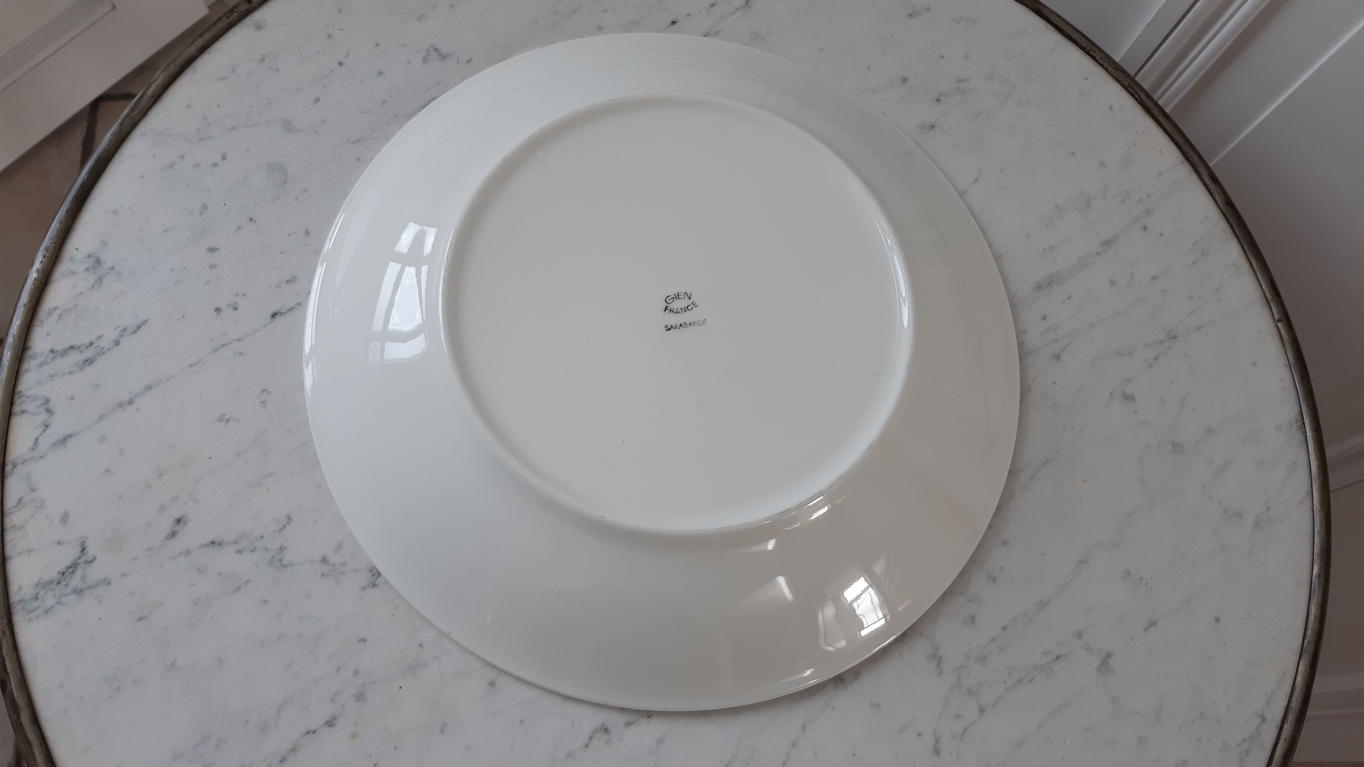 Plat creux Gien modèle Sarabande années 50-60