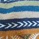 Handmade multi-colored kilim rug in pure wool 105x55 cm