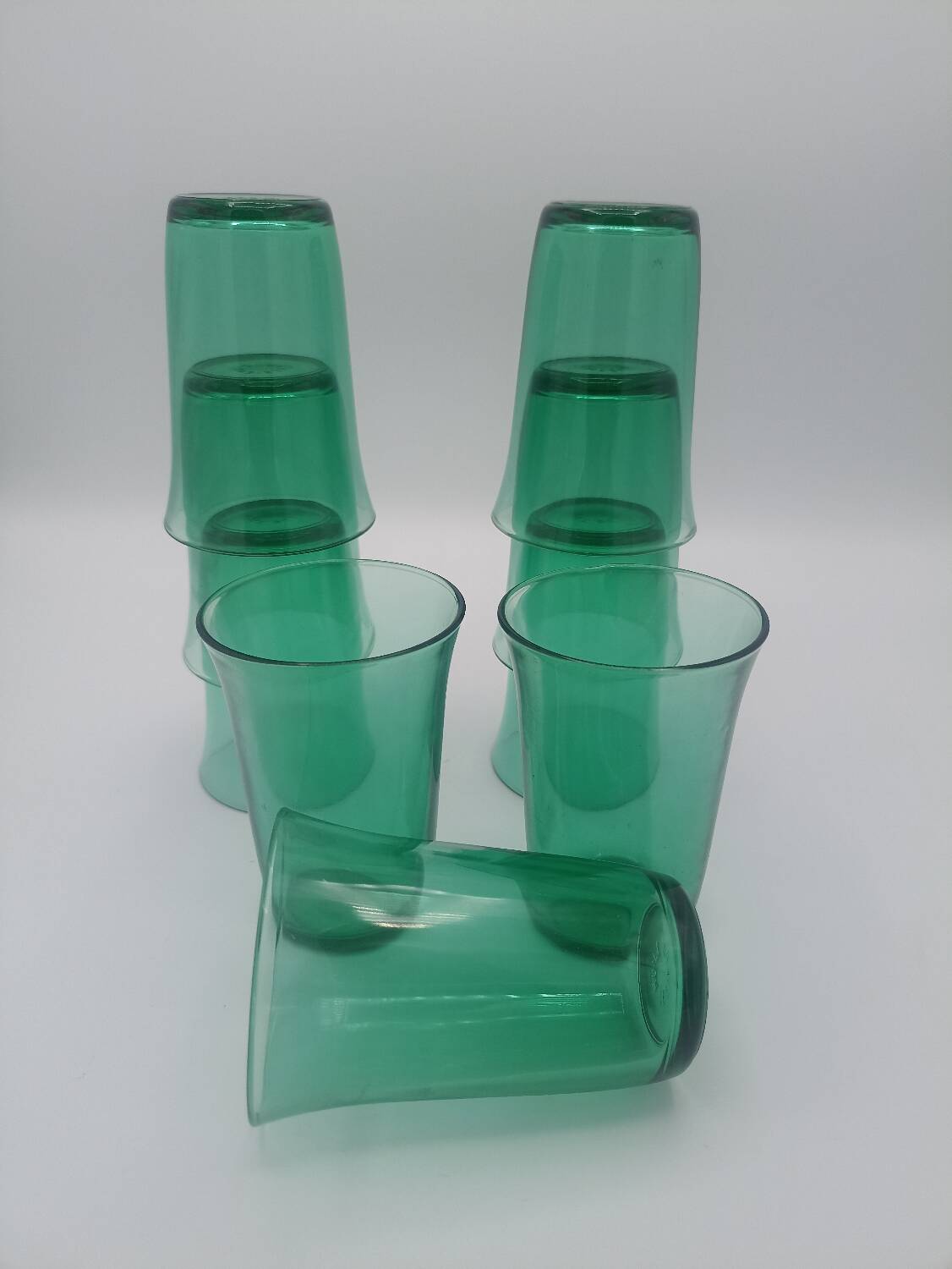 Lot of advertising glasses Huile Lesieur