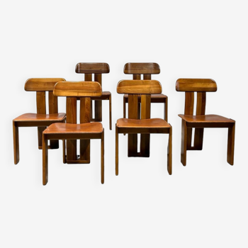 Set of 6 Sapporo chairs by Mario Marenco for Mobilgirgi