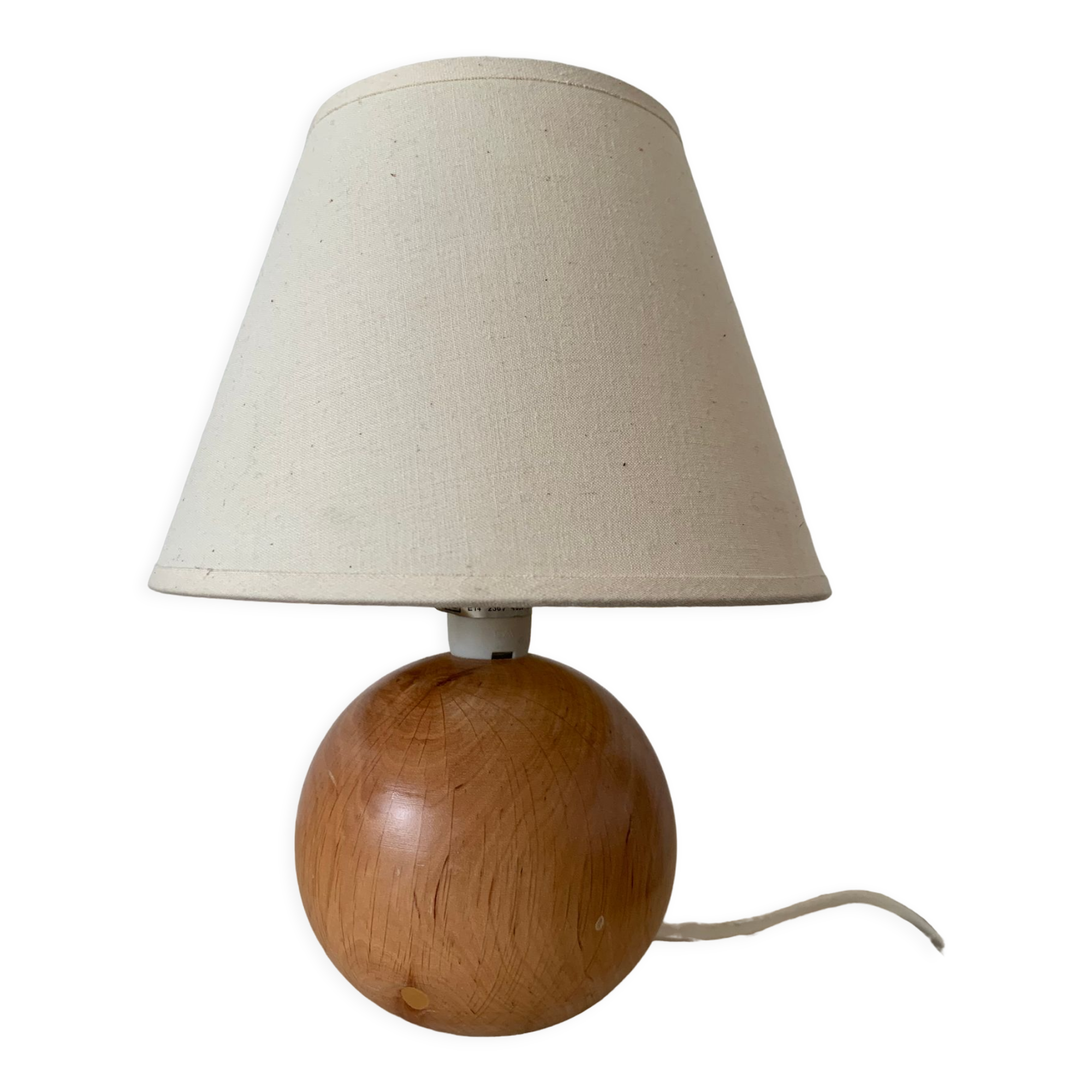 Wooden table lamp