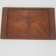 Service set, brown teak wood, clear glass, Denmark, 1970s.